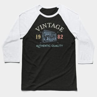 37 Years Old 1982 Vintage 37th Birthday Anniversary Gift Baseball T-Shirt